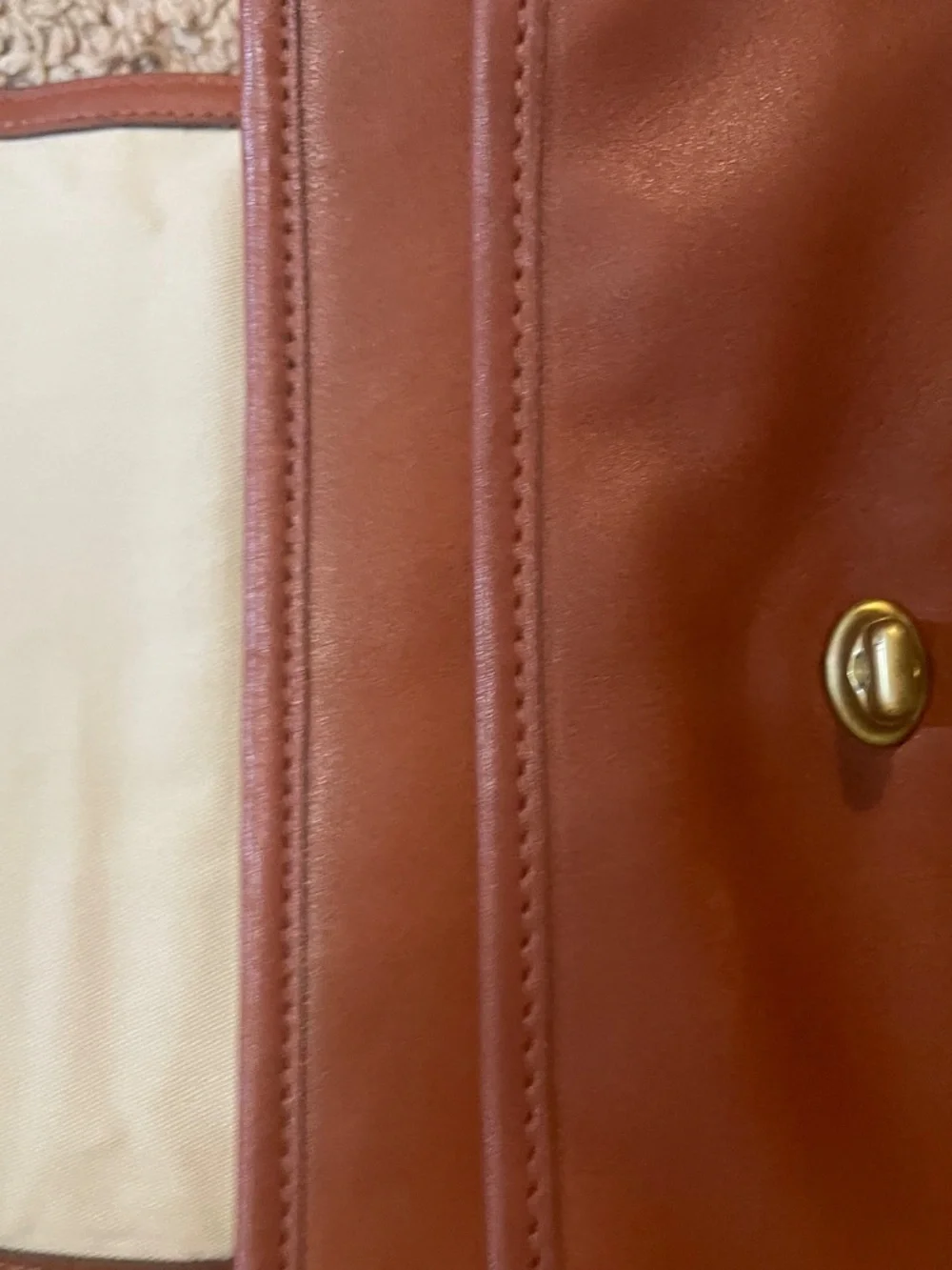 Coach Penny Legacy Leather Crossbody Turnlock